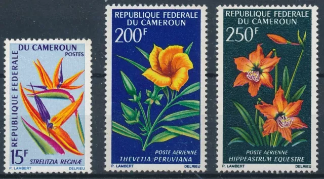 [BIN19383] Cameroon 1967 Flowers good set very fine MNH stamps + Airmail