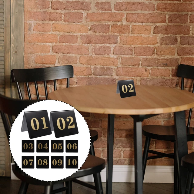 10 pz targa da tavolo acrilico cena festa matrimonio centrotavola numeri firma