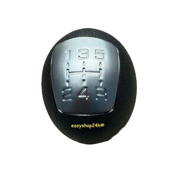 Pomello Leva Cambio YUCHEN Per Opel Corsa C, Astra G, Meriva A, Combo, 5 Marce, Colore Nero, Compatibile Con Modelli 1998-2010 - 2