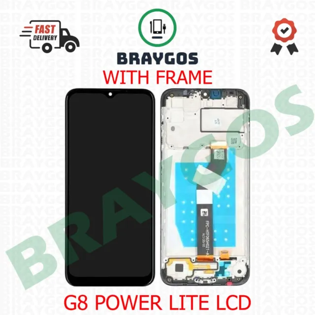 Rechange Pour Motorola Moto G8 Power Lite Écran LCD Tactile avec Cadre