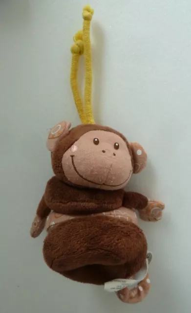 56. Doudou Peluche Lilliputiens Singe Vibrant Marron  - Tbe