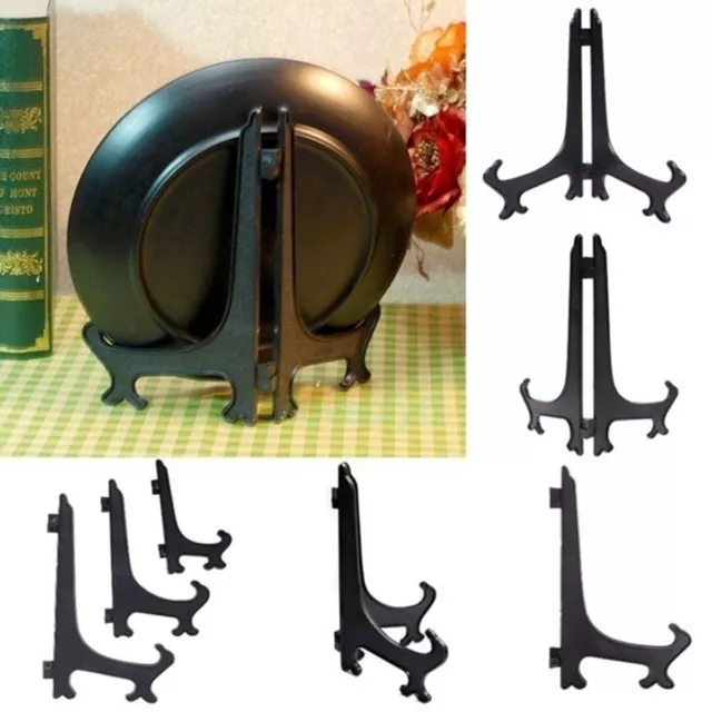 BLACK METAL PICTURE Photo Holder Display Stand Easel Strut Plate Dish  Painting $5.95 - PicClick AU