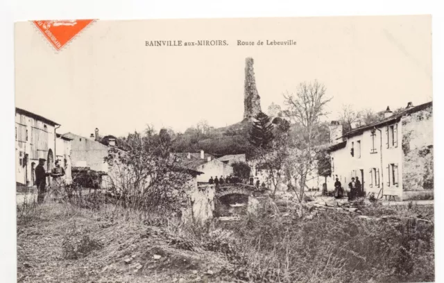 BAINVILLE AUX MIROIRS Meurthe et moselle CPA 54 route de Lebeuville