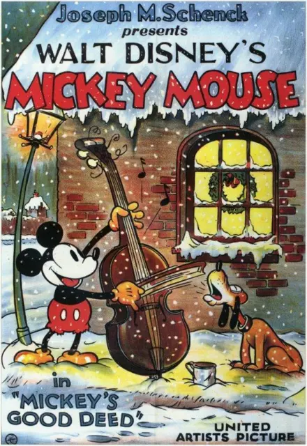 MICKEY'S GOOD DEED Movie POSTER 11 x 17 Walt Disney, A