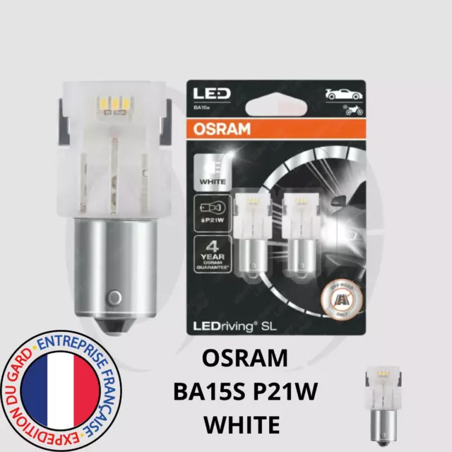 Lot de 2 Ampoules OSRAM BA15S P21W White NEUF