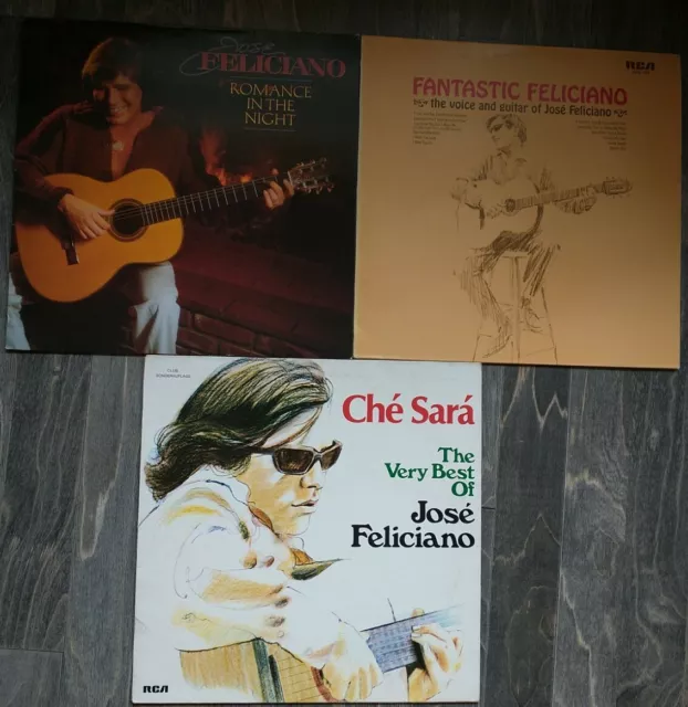 Sammlung  3x Jose`Feliciano - LP,   Schallplatte,  Vinyl