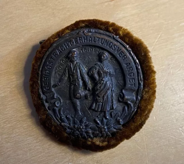 Vintage German Hat Pin Gebirgstracht Erhaltungsver Arget