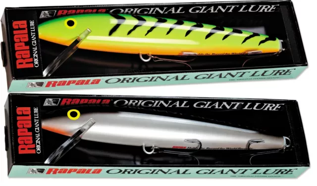 SET OF 4 New 29” Rapala Original Giant Lure Store Display Blue