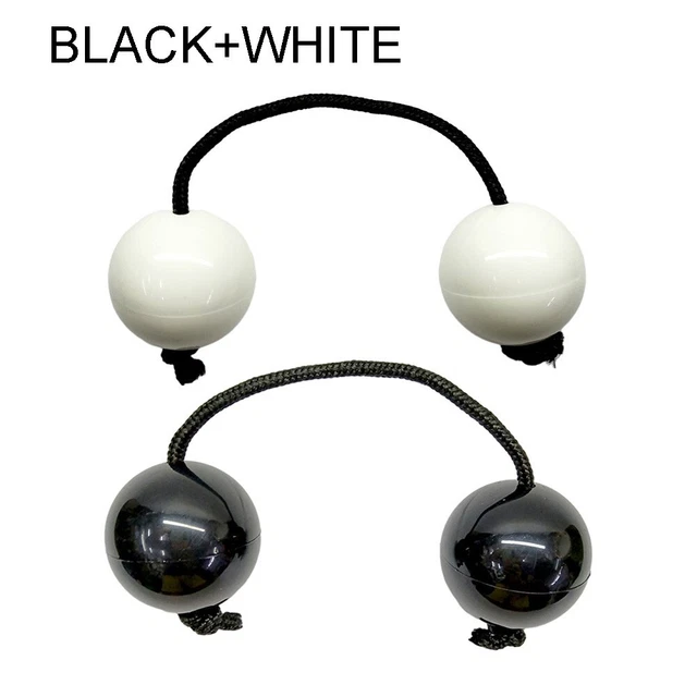 Sandball Percussion Instrument Black + White White ASALATO African Shakers 2