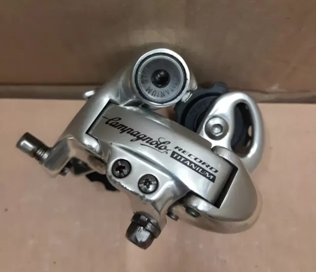 Campagnolo Record Titanium 9fa Schaltwerk/ Rear Derailleur,silber,Retro,Vitange