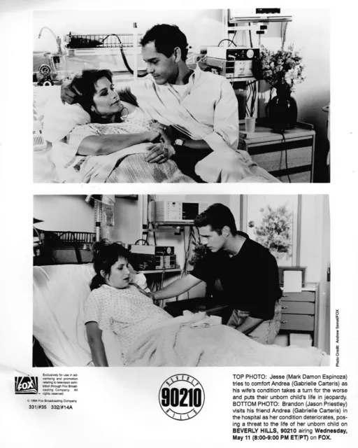 Beverly Hills 90201 Gabrielle Carteris Jason Priestley 8x10 Press Photo