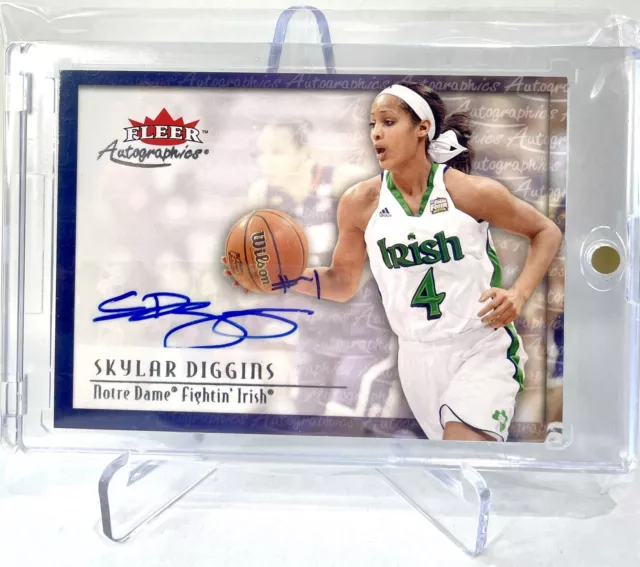 2013-14 Fleer Retro Skylar Diggins Autographics #00AU-SD AUTO Irish WNBA