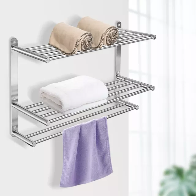 Cilee 8-Pieces Brushed Nickel Bathroom Accessories Set Towel Racks For  Bathroom - Bathroom Hardware Set,2 * 24 Inch Towel Bar For Bathroom  2*Toilet Paper Holder 2* Towel Ring Towel Holders 2* HooK