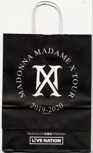 Madonna - Madame X Tour 2019 Paper Branded Shopping Bag Usa Only Live Nation