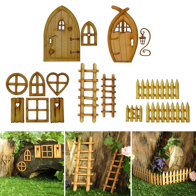 Nette Mini Fee Elf Gnom Fenster Elf Home Kit Bäume Kunst Garten Dekoration