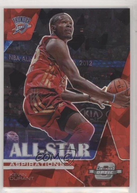 2019-20 Contenders Optic All-Star Aspirations Red Cracked Ice Prizm Kevin Durant