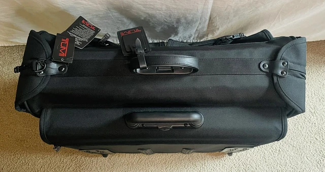 NWT TUMI Black Alpha Wheeled Garment Bag 2233D3 Extended Trip Rolling Wardrobe 9