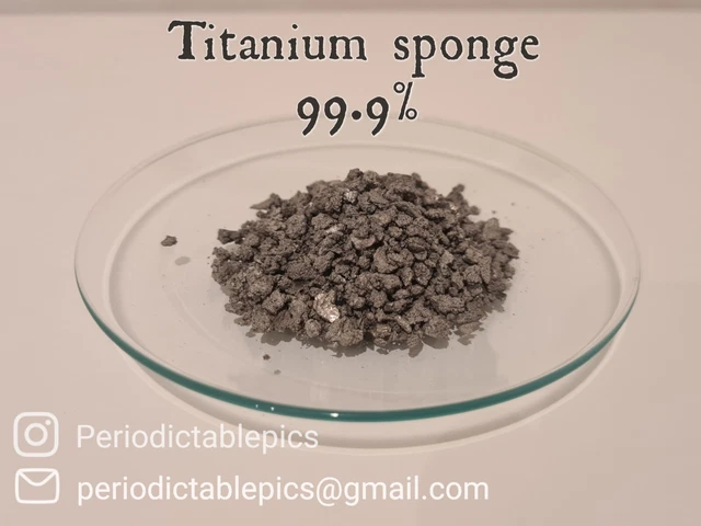 25g Titanium Metal Sponge 99.9% Pure reagent