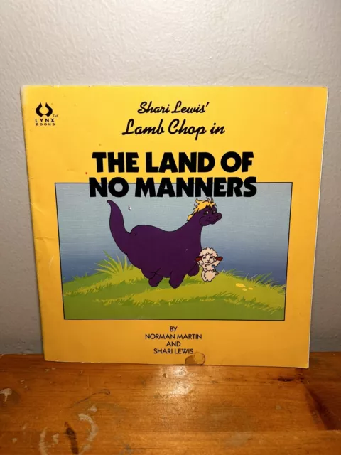 Shari Lewis’ Lamb Chop in The Land of No Manners 1989 Vintage Story Book