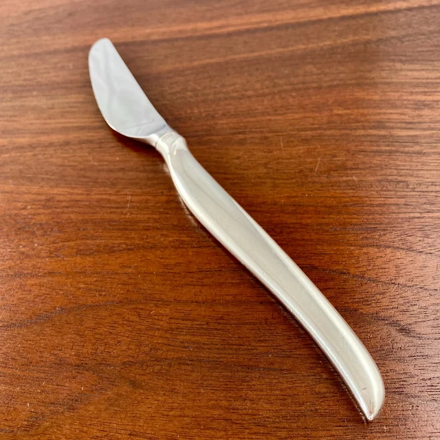 Christofle French Silver Plate Modern Dinner Knife Duo Silver Wing 1935-83