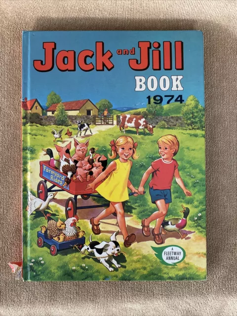 Jack And Jill Book 1974 Stories Puzzles Trivia & More Illustrated Hardback