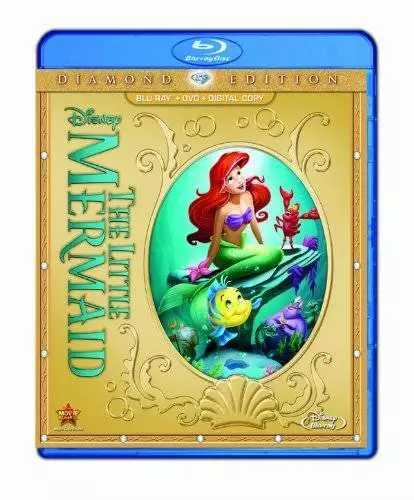 The Little Mermaid (Two-Disc Diamond Edition: Blu-ray / DVD + D - VERY GOOD