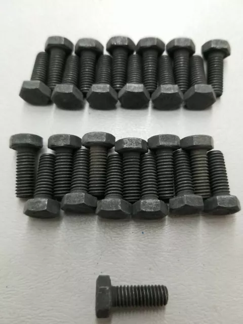 (25) M6x1.0x16 Hex Screws Class 8.8 Zinc Bake & black