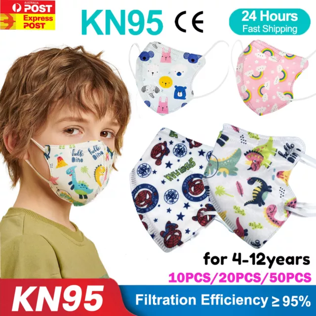 KN95 Kids Mask N95 KF94 3D Face Masks Disposable/Reusable   Respirator Children