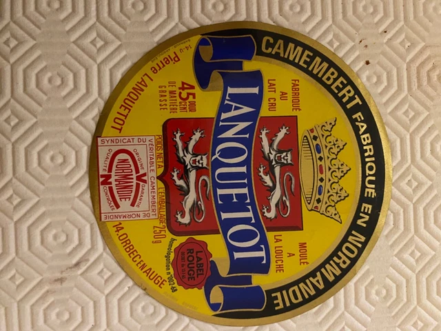 Lot D’étiquettes Anciennes De Fromage – Camembert Haute-Saône J. Liégeon (bon état)