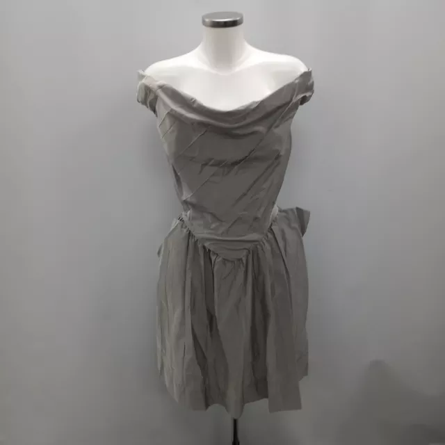 Vivienne Westwood Cocktail Dress Women Size 40 UK 8 Grey RMF05-VM