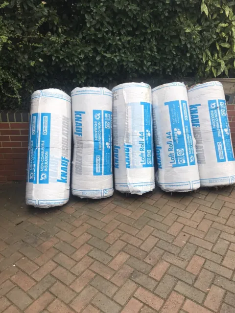 5 X Rolls Knauf Loft Insulation 100mm