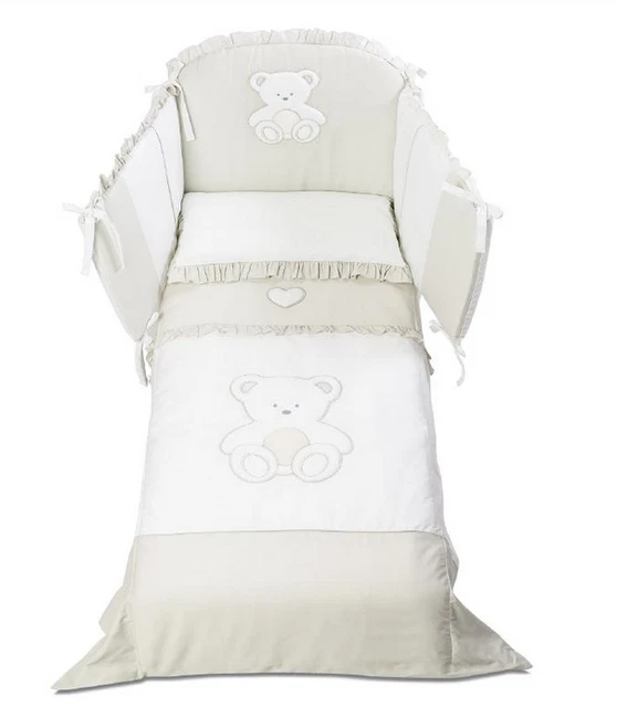 Italbaby Love Pony Jeu De Lit Housse Couverture Avec Fermeture Couleur Blanc