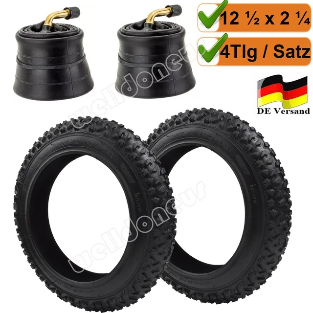 Kenda Fahrradreifen Für Kinder – Set Mit 2 Reifen & 2 Schläuchen Für 12 Zoll Räder | 47-203, Schwarz