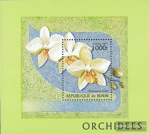 Benin block29 unmounted mint / never hinged 1997 Orchids