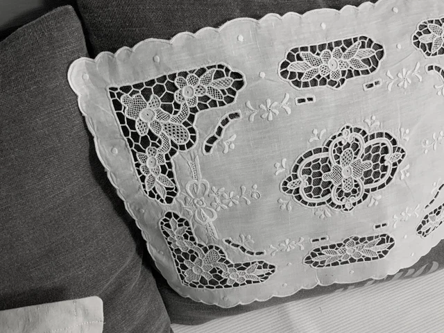 Dentelle Florale Blanche Appliqué - 45x26 Cm - Pour Couture, Robe De Mariée, Décoration DIY