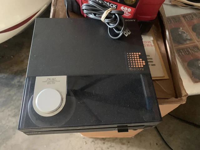 SONY PS-Q7 RECORD Player Turntable FM Transmitter Retro Junk 