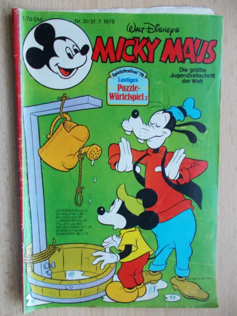 Comics, Hefte, Micky Maus, Nr. 31  / Jahrg.1979,  Walt Disneys,
