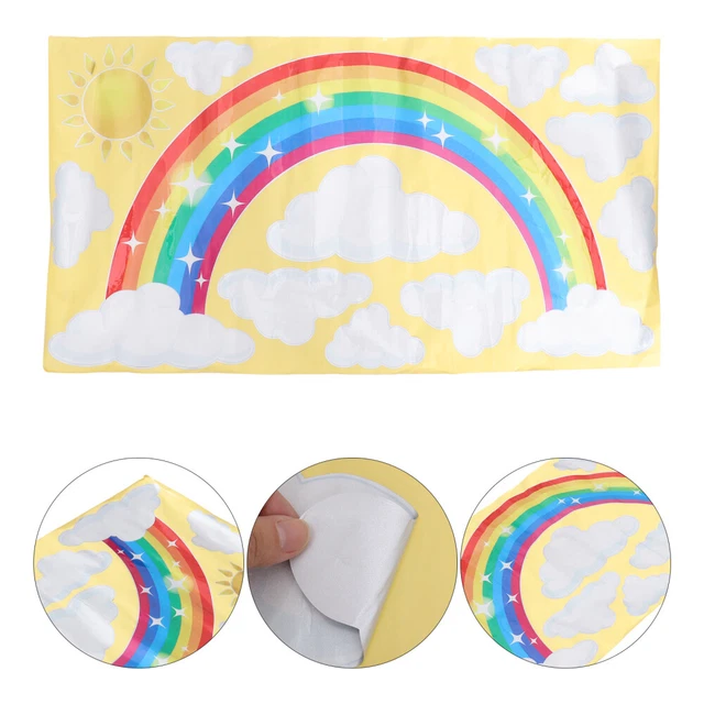 Lot De 9 Stickers Muraux Crayons Colorés - Autocollants PVC Amovibles Pour Décoration De Classe, Chambre D'enfant Ou Bureau - Motifs éducatifs Et Joyeux - 4