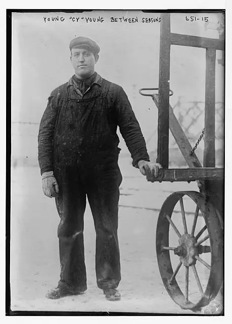 Young Cy Young Irv Young between seasons c1900 Large Historic Old Photo