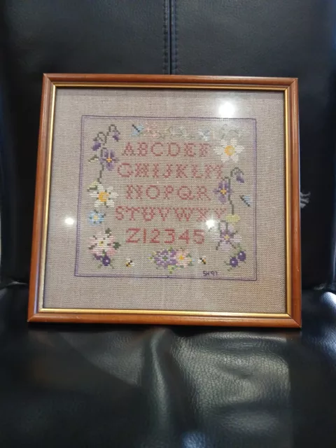 framed cross stitch pictures completed