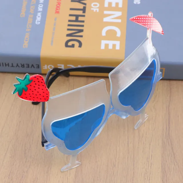 Novelty Eyeglass Strawberry Cocktail Cup Funny Eyewear Sunglass Party Costume