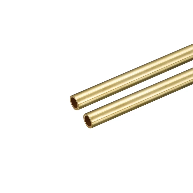 Tubo rotondo ottone 7 mm OD 1 mm spessore parete 250 mm lunghezza tubo 2 pz