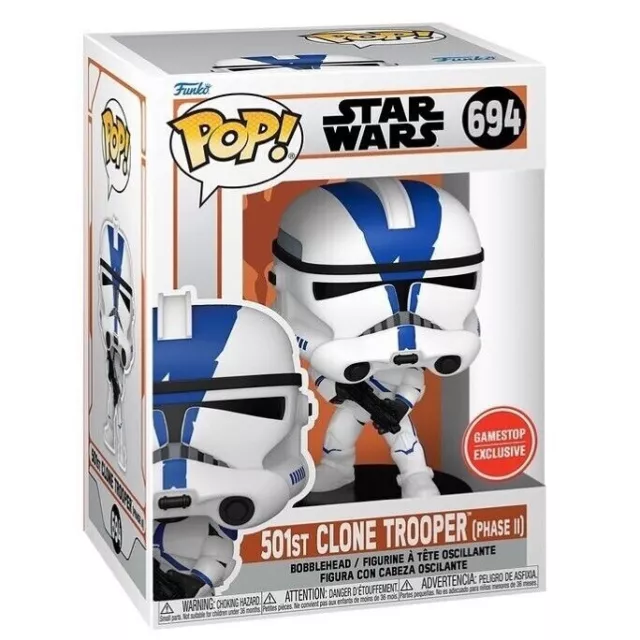 Funko POP! Star War 501st Clone Trooper Phase II #694 w/ Protector PRE-ORDER 🚚