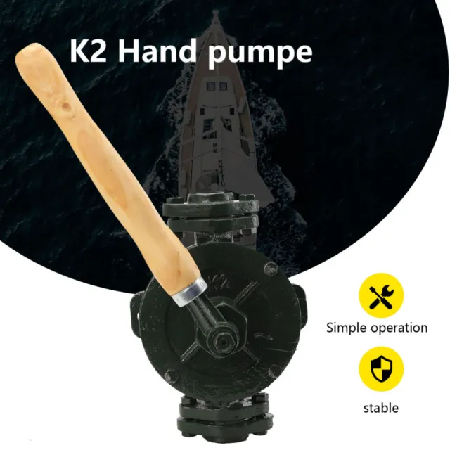 K2 Flügelpumpe Handpumpe f. Wasser ÖL Diesel Mineralöl Anschluß 1 24L/min, 0,25kW Gartenpumpe, Garten- / Kreiselpumpen, Pumpen