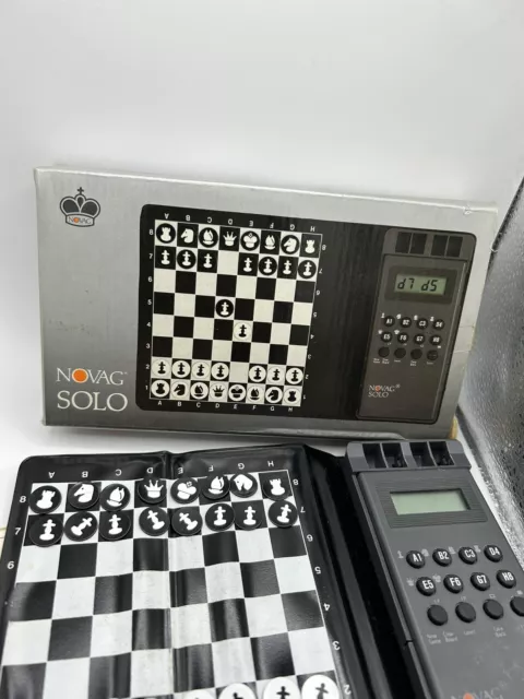 Vintage 1980s Novag Solo Chess Electronic Travel Game Boxed & Working
