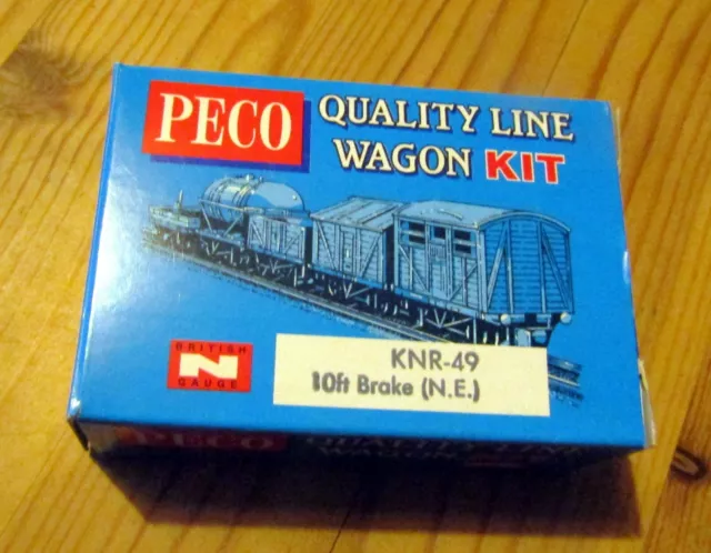 PECO QUALITY LINE N-Gauge KNR-49 10ft Brake Van (LNER) kit - NEW