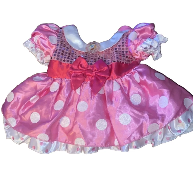 Disney Store Infant Minnie Mouse Dress Halloween Costume Pink 6-9 Mth B83
