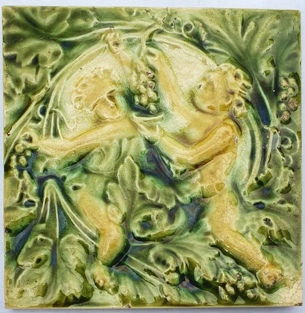 English Majolica Tile