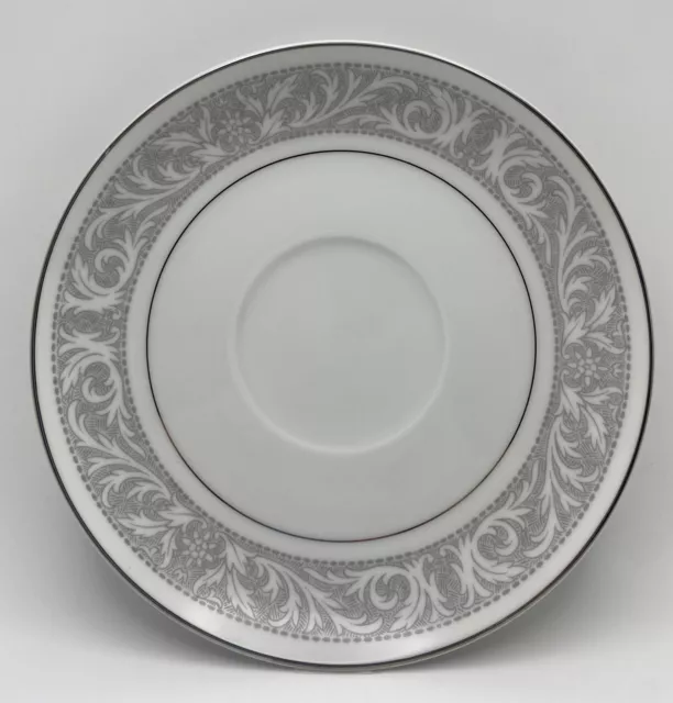 Imperial China Whitney Dalton Bread Dessert Plate 6.5" Gray White 5671 Set of 4