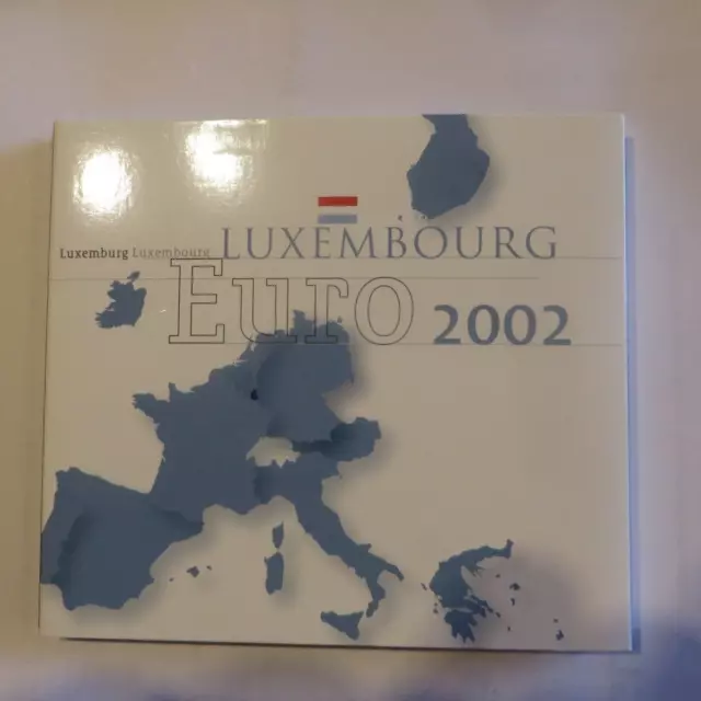 LUXEMBURG 2002  KMS Faces Nationales, Disc, seltenes Folder, rarität